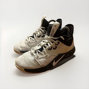 Nike Paul George 3 TB White/Black Mens Basketball Shoes Size 6.5 CN9512-108